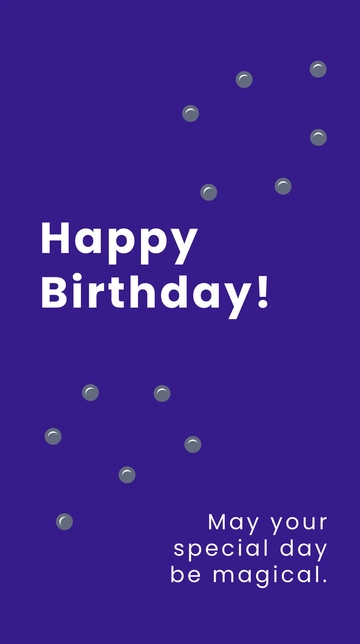 Free Birthday Greeting Whatsapp Post Template to Edit Online