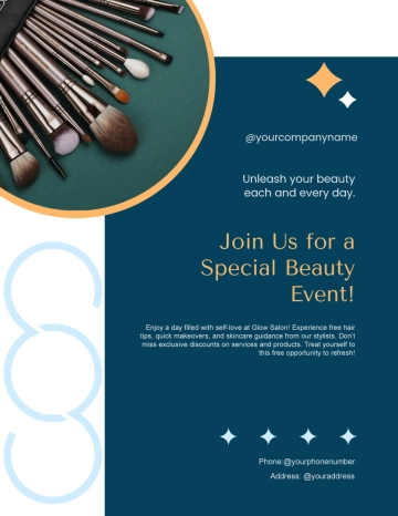 Free Makeup Cosmetic Flyer Template to Edit Online