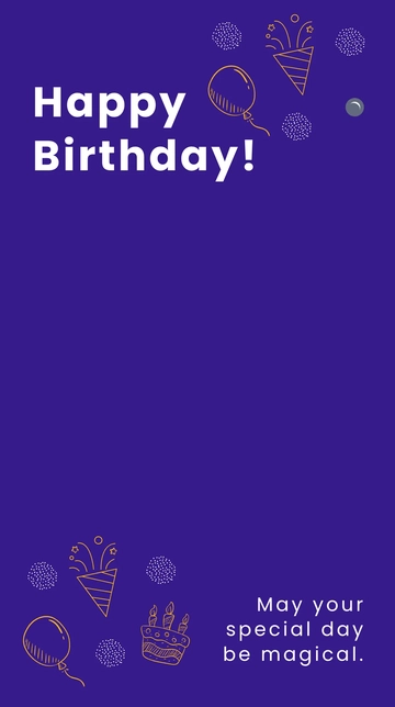Free Birthday Greeting Snapchat Geofilter Template to Edit Online