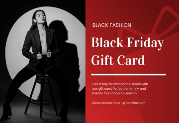 Free Black Friday Gift Card Template to Edit Online