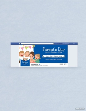 Parent's Day Facebook Event cover Template