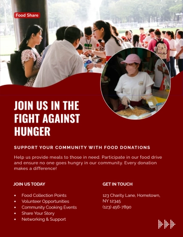 Free Food Donation Flyer Template to Edit Online