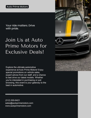 Free Blank Car Sale Car Flyer Template to Edit Online