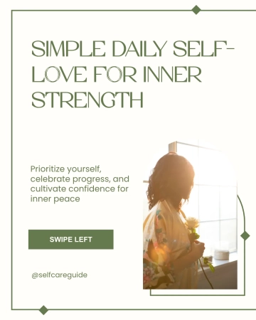 Free Self Love Instagram Carousel Template to Edit Online