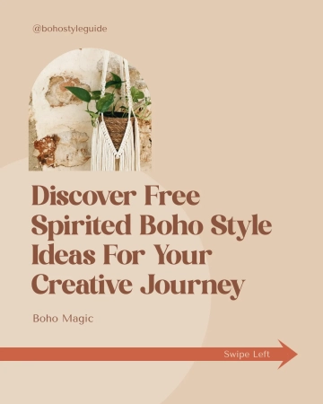 Free Boho Instagram Carousel Template to Edit Online