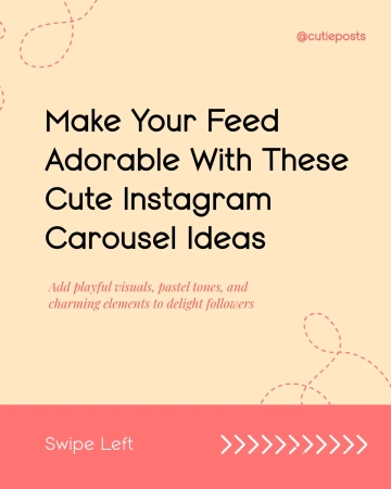 Free Cute Instagram Carousel Template to Edit Online