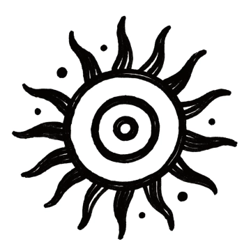 Free Spiral Sun Tattoo to Edit Online