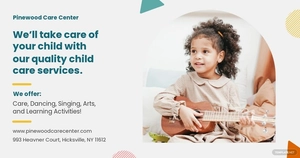 Free Preschool Facebook Post Template to Edit Online