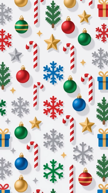 Free Colorful December Background Pattern Template to Edit Online