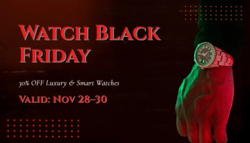 Free Black Friday  Watches Discount Card Template to Edit Online