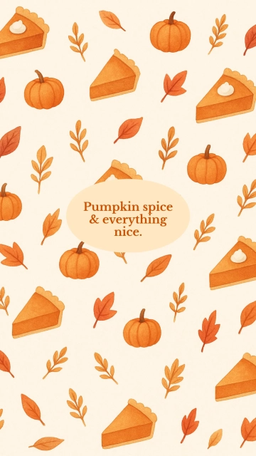 Free Pumpkin Pie Pattern Thanksgiving Wallpaper Template to Edit Online