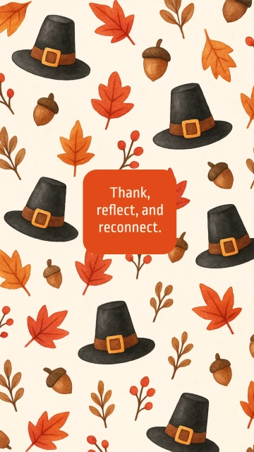 Free Pilgrim Thanksgiving Wallpaper Template to Edit Online