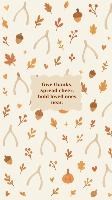 Free Wishbone Thanksgiving Wallpaper Template to Edit Online
