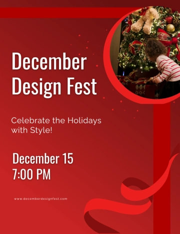 Free December Typography Template to Edit Online