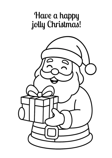 Free December Kids Coloring Sheet Template to Edit Online