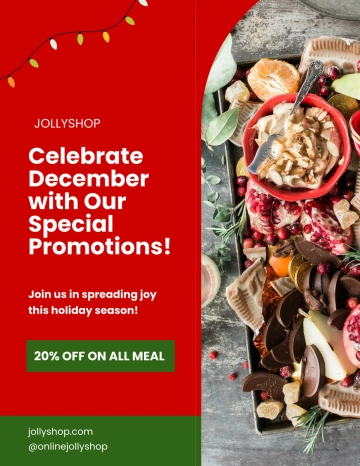 Free December Promo Flyer Template to Edit Online