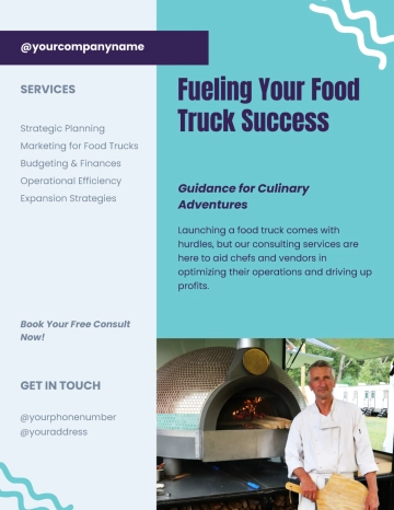 Free Modern Marketing Food Truck Flyer Template to Edit Online