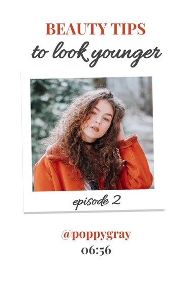 Free Beauty Tips IGTV Cover Template to Edit Online