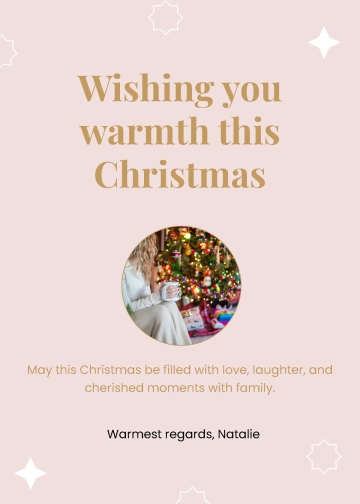 Free Family Christmas Wishes Template to Edit Online