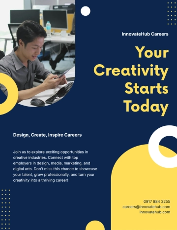 Free Creative Job Hiring Flyer Template to Edit Online