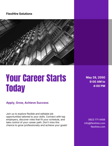 Free Editable Hiring Flyer Template to Edit Online