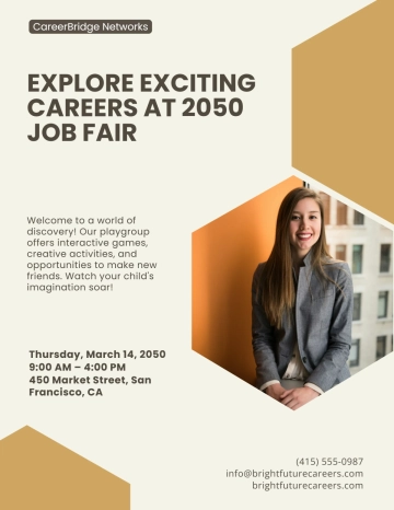 Free Event Job Fair Flyer Template to Edit Online