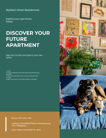 Free Creative Open House Apartment Flyer Template to Edit Online