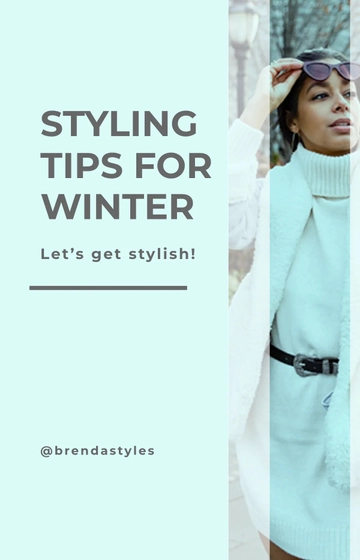 Free Styling Tips IGTV Cover Template to Edit Online