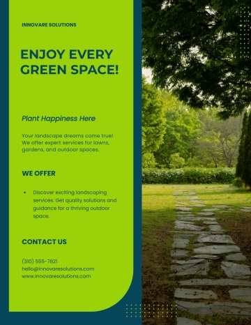 Free Service Landscaping Flyer Template to Edit Online