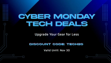 Free Cyber Monday Tech Deal Card Template to Edit Online