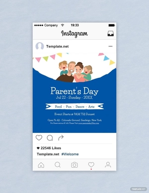 Parent's Day Instagram Post Template