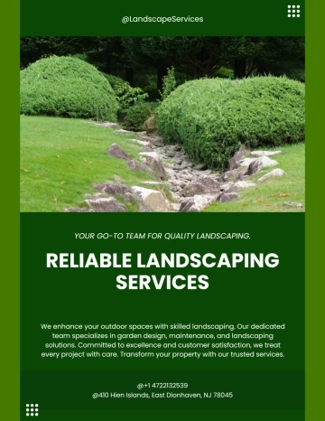 Free Company Landscaping Flyer Template to Edit Online