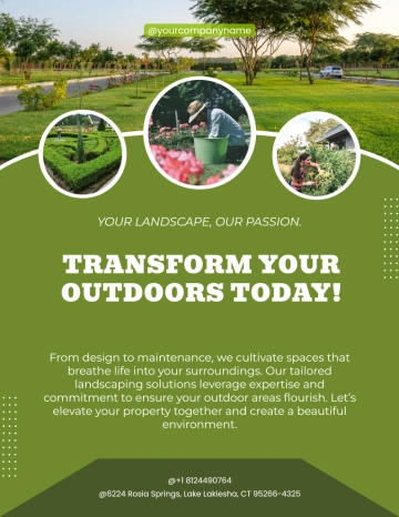 Free Create Landscaping Flyer Template to Edit Online