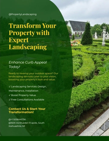 Free Real Estate Landscaping Flyer Template to Edit Online