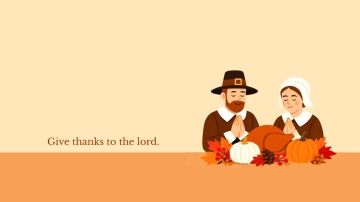 Free Thanksgiving Illustration Desktop Wallpaper Template to Edit Online