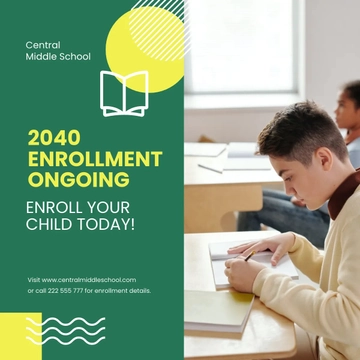 Free School Promotion Instagram Post Template to Edit Online