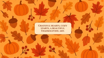 Free Beautiful Thanksgiving Desktop Wallpaper Template to Edit Online