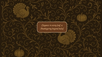 Free Elegant Thanksgiving Desktop Wallpaper Template to Edit Online