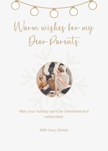 Free Beautiful Christmas Wishes Template to Edit Online
