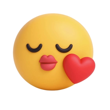 Free Kiss Heart Emoji to Edit Online