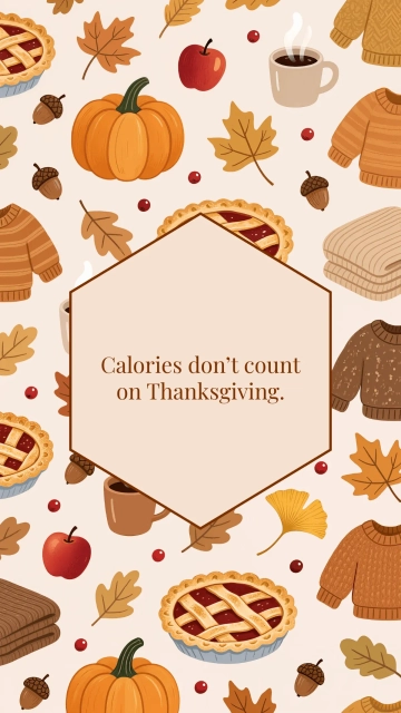 Free Cozy Pattern Thanksgiving Wallpaper Template to Edit Online