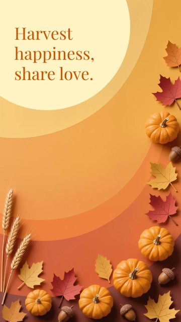 Free Orange and Yellow Thanksgiving Wallpaper Template to Edit Online