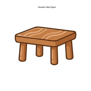 Free Wooden Table Clipart Template to Edit Online