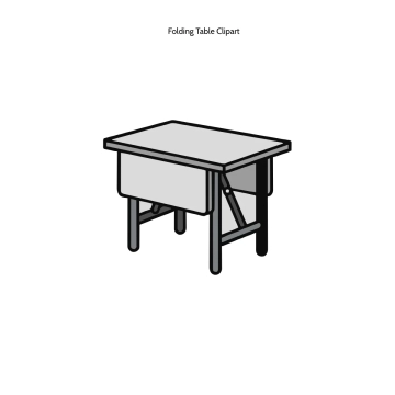 Free Folding Table Clipart Template to Edit Online