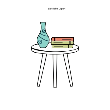 Free Side Table Clipart Template to Edit Online