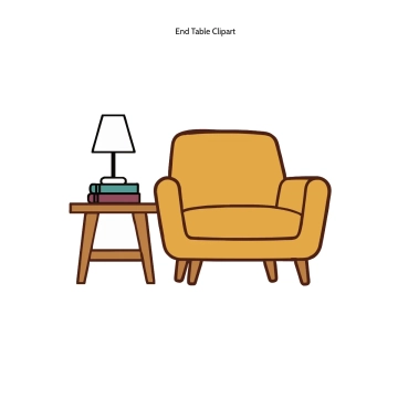 Free End Table Clipart Template to Edit Online