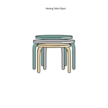 Free Nesting Table Clipart Template to Edit Online