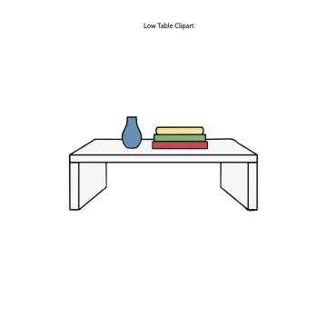 Free Low Table Clipart Template to Edit Online