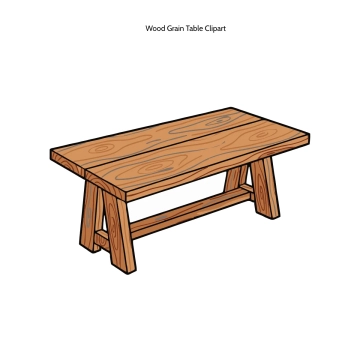 Free Wood Grain Table Clipart Template to Edit Online