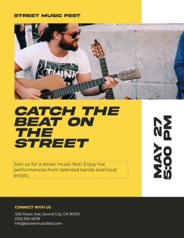 Free Street Band Flyer Template to Edit Online